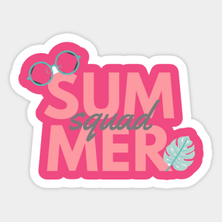 summer t shirt | summer squad | summer sticker Sticker